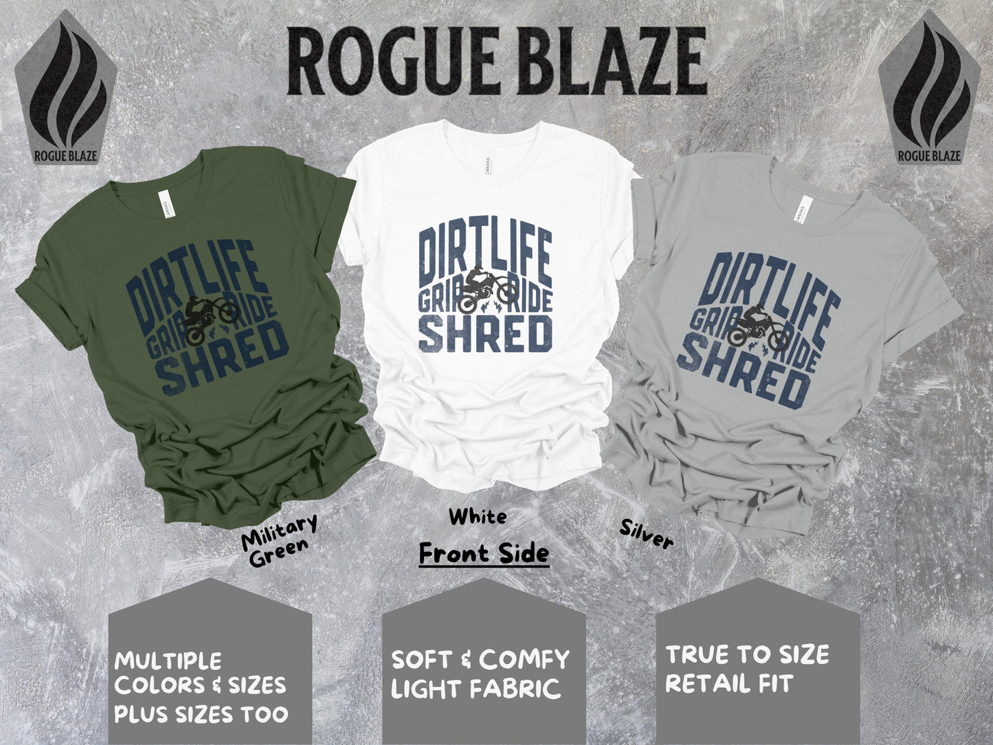 a group of t - shirts that are on display