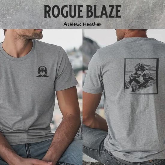 Anime Gamer T-Shirt  – Intense Male Anime Gaming Tee | Otaku Gift for Him | Thrusting Forward Design