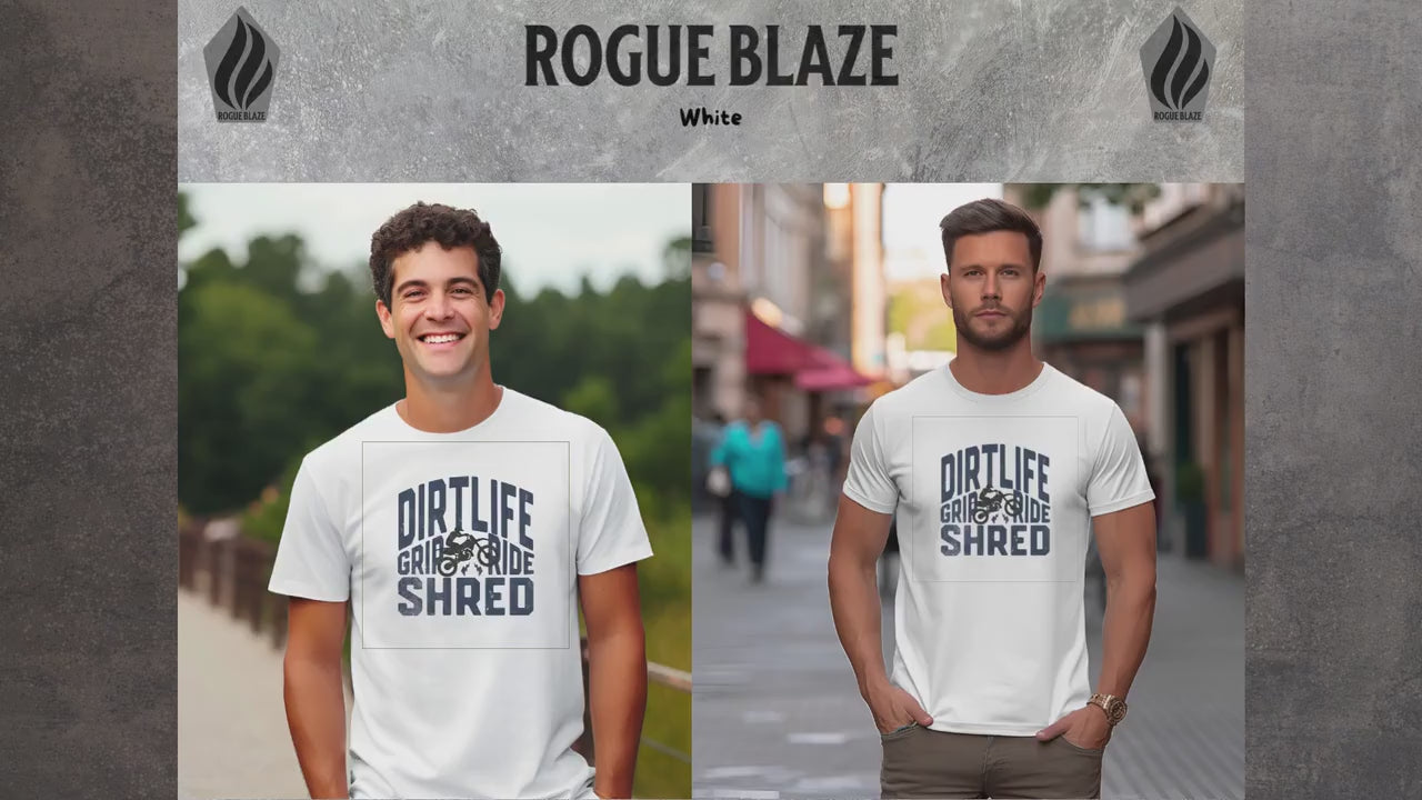 Dirt Life Shirt  – Motocross Rider Tee | Grip Ride Shred Graphic Shirt